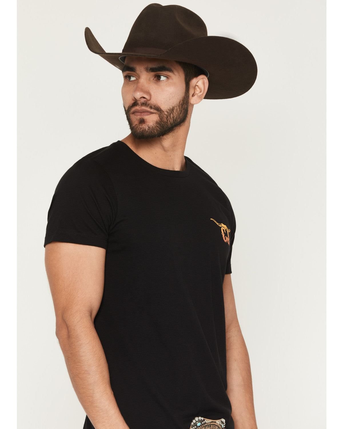 Cody James Men's Steer Head Logo Short Sleeve Graphic T-Shirt