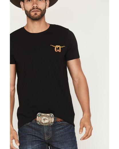 Cody James Men's Steer Head Logo Short Sleeve Graphic T-Shirt