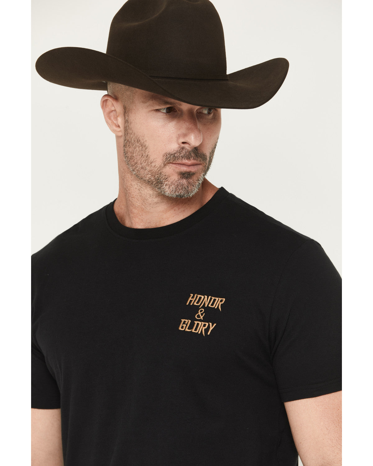Cody James Men's Honor and Glory Eagle Embroidered Short Sleeve Graphi