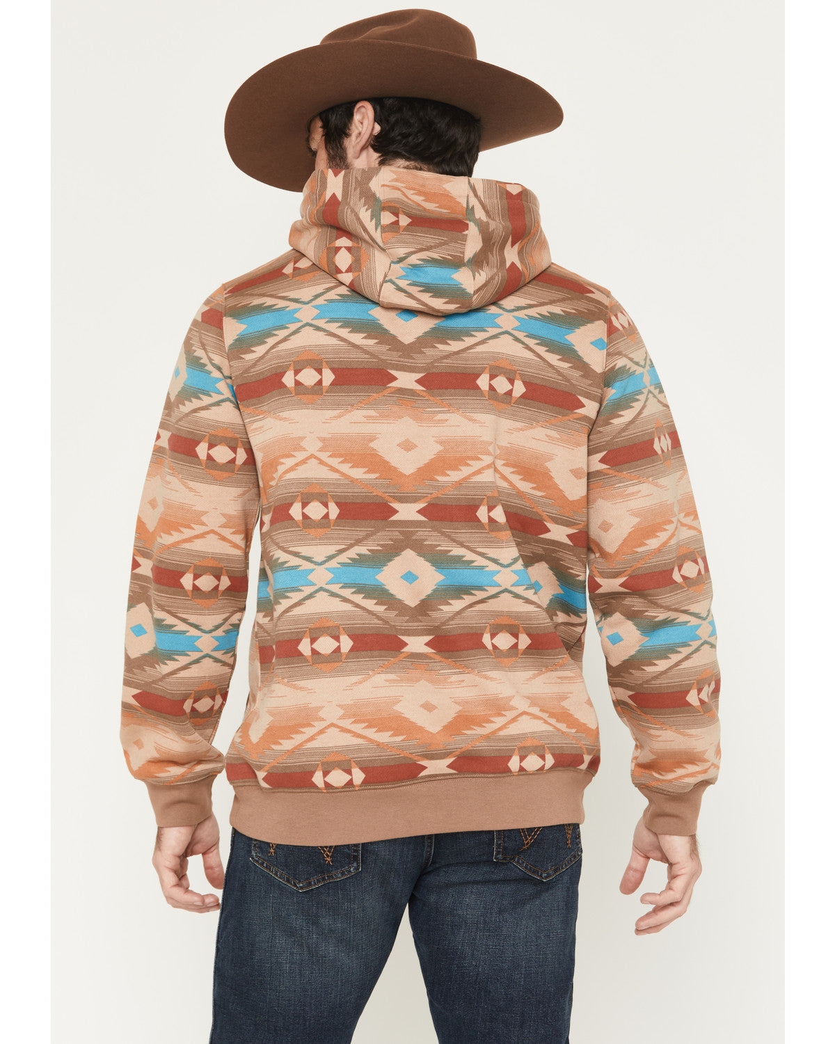 Cody James Men's Denver Southwestern Print Hooded Sweatshirt