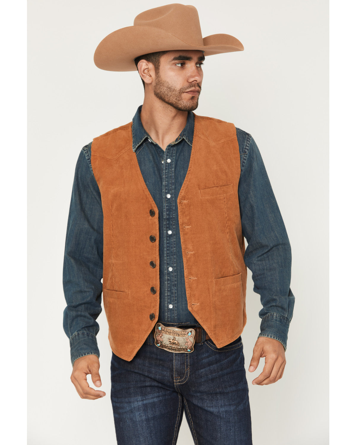 Cody James Men's William Corduroy Button-Down Vest