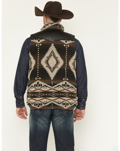 Cody James Men's Southwestern Print Flannel Insulated Vest