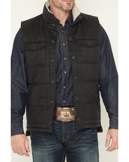 Cody James Men's Oil Slick Snap Lined Vest
