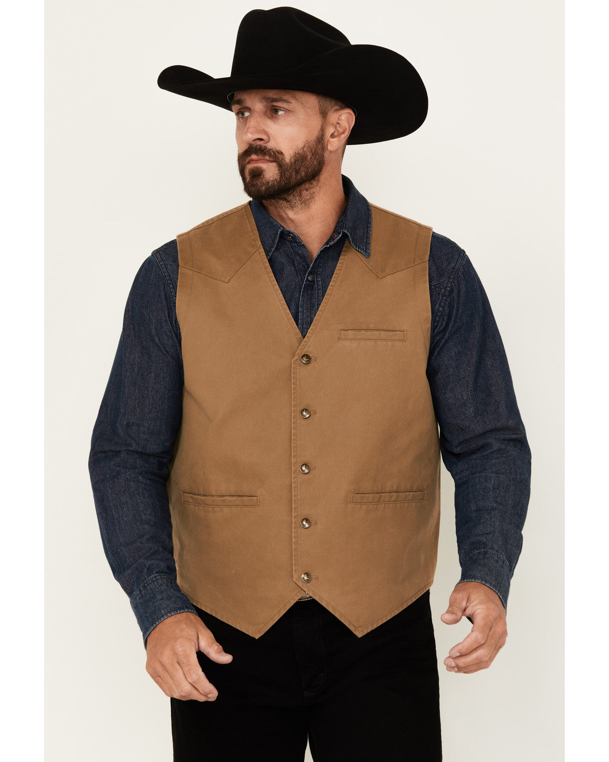 Cody James Men's Pancho Villa Oil Skin Vest