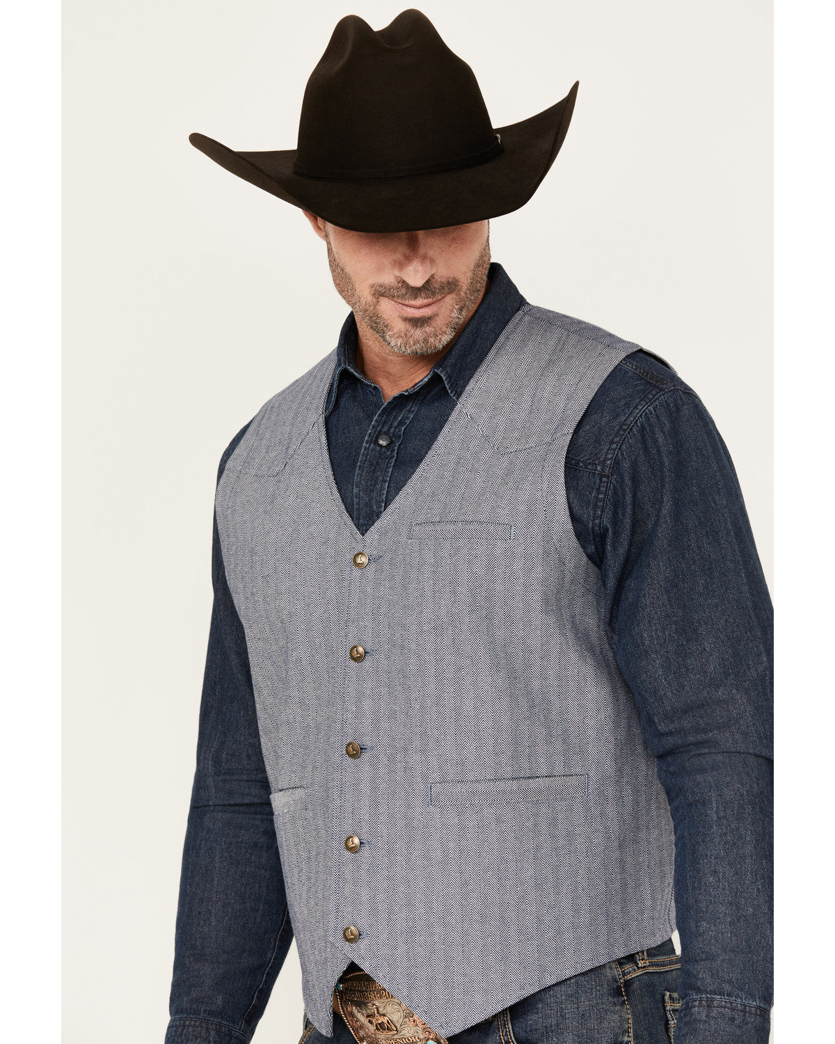 Cody James Men's St Louis Herringbone Vest