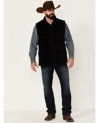 Cody James Men's Mesa Quilted Snap-Front Sherpa Vest