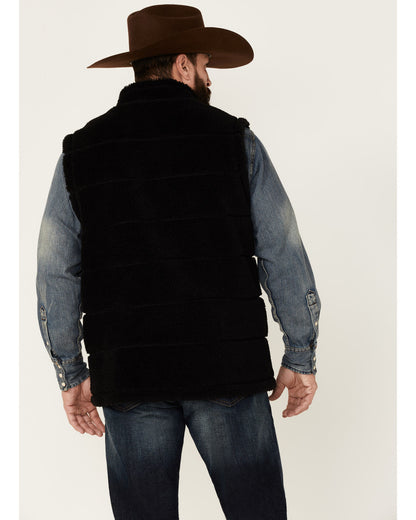 Cody James Men's Mesa Quilted Snap-Front Sherpa Vest