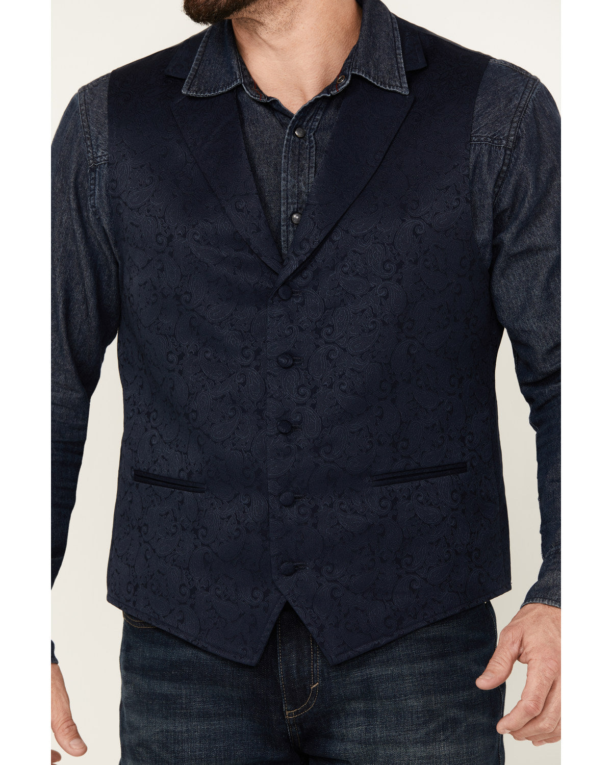 Cody James Men's Nashville Paisley Print Vest
