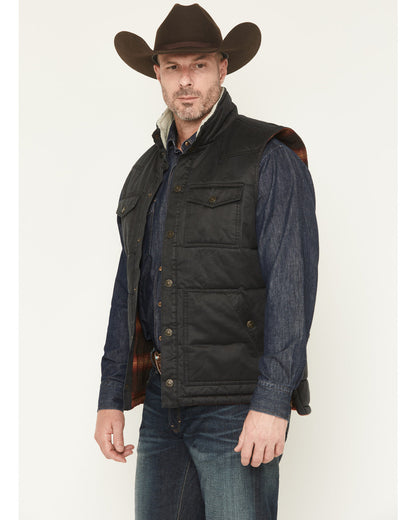 Cody James Men's Oil Slick Snap Lined Vest - Big