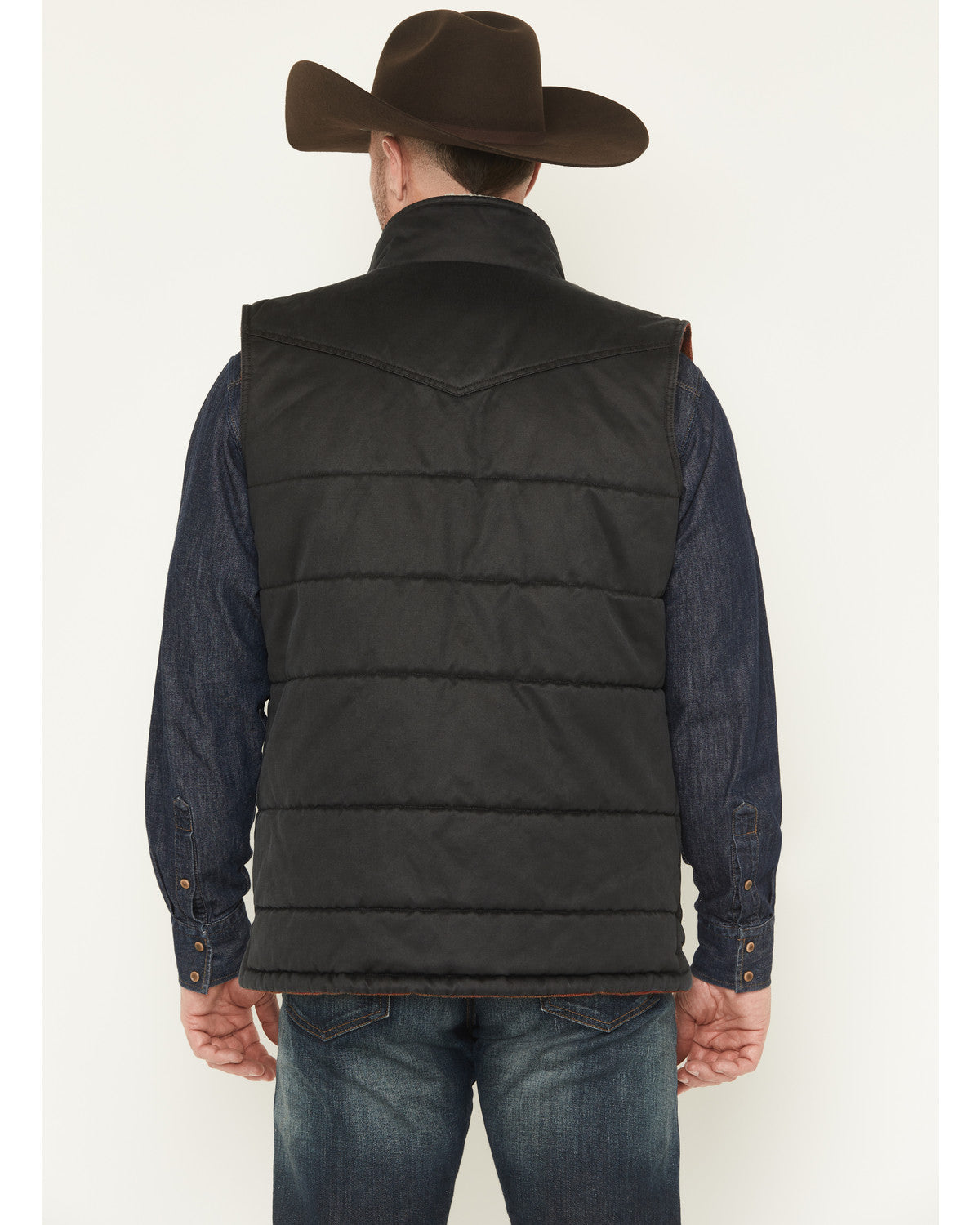 Cody James Men's Oil Slick Snap Lined Vest - Big