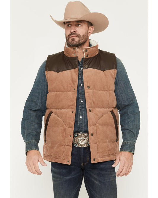Cody James Men's Lonoke Corduroy Puffer Vest