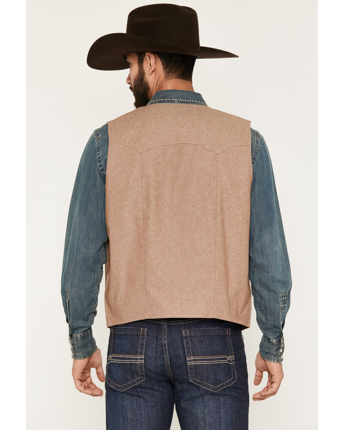 Cody James Men's Chambray Button-Down Vest