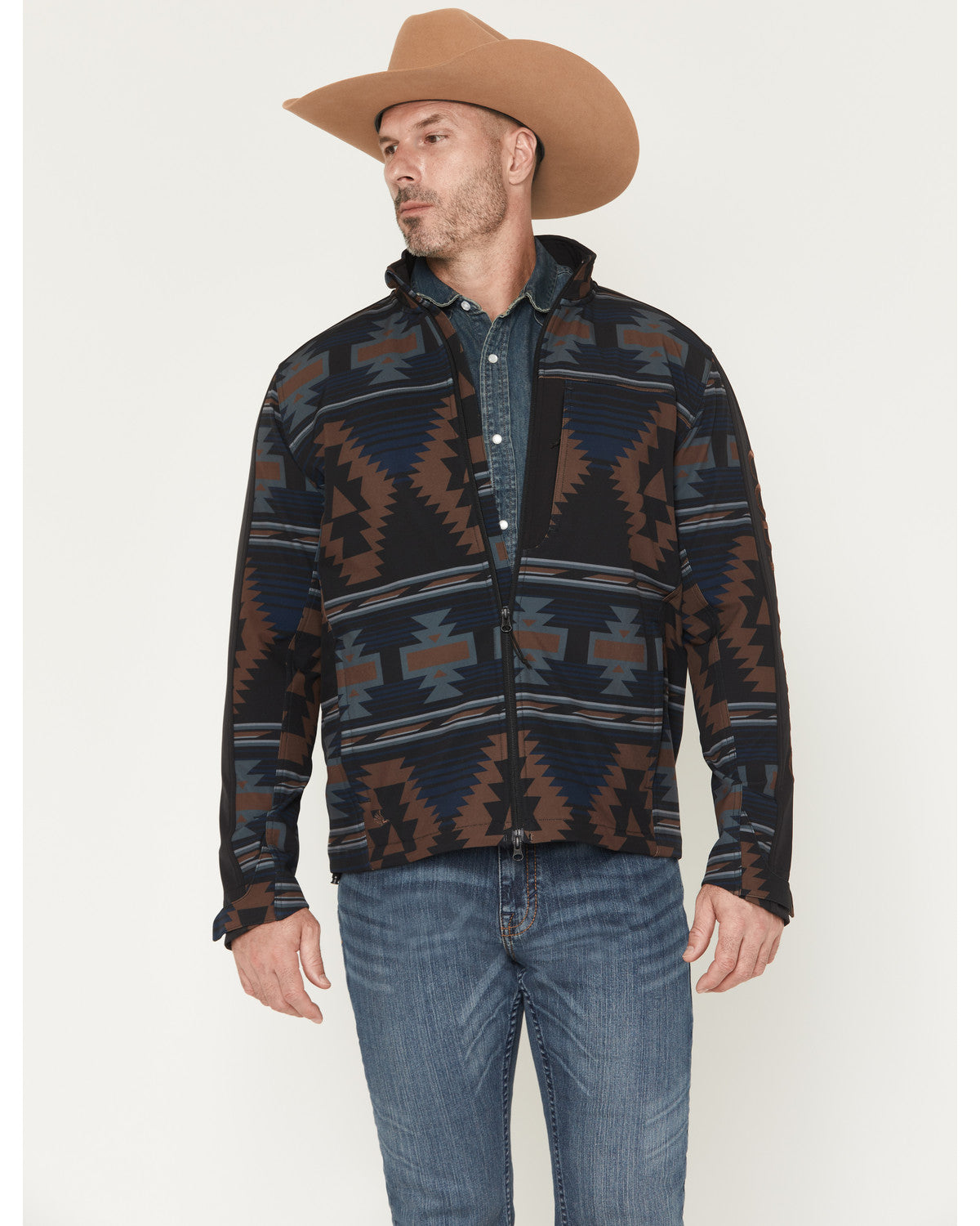 Cody James Men's Southwestern Print Softshell Jacket