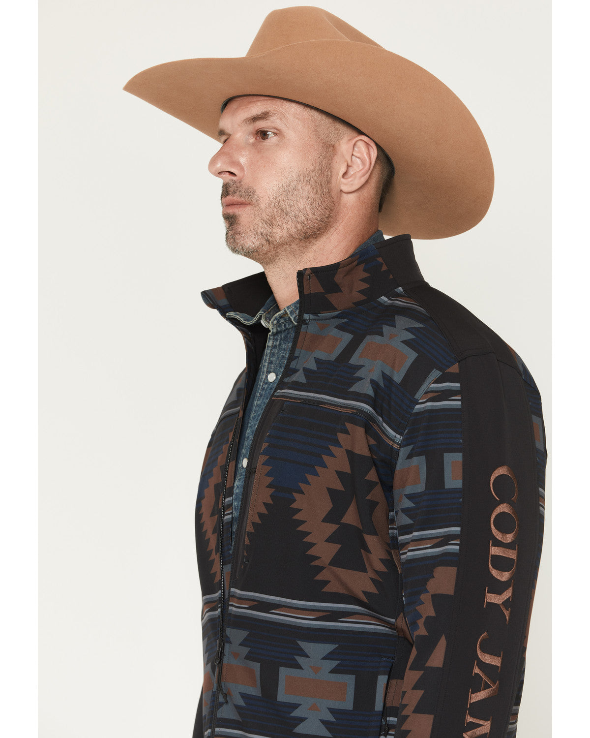 Cody James Men's Southwestern Print Softshell Jacket