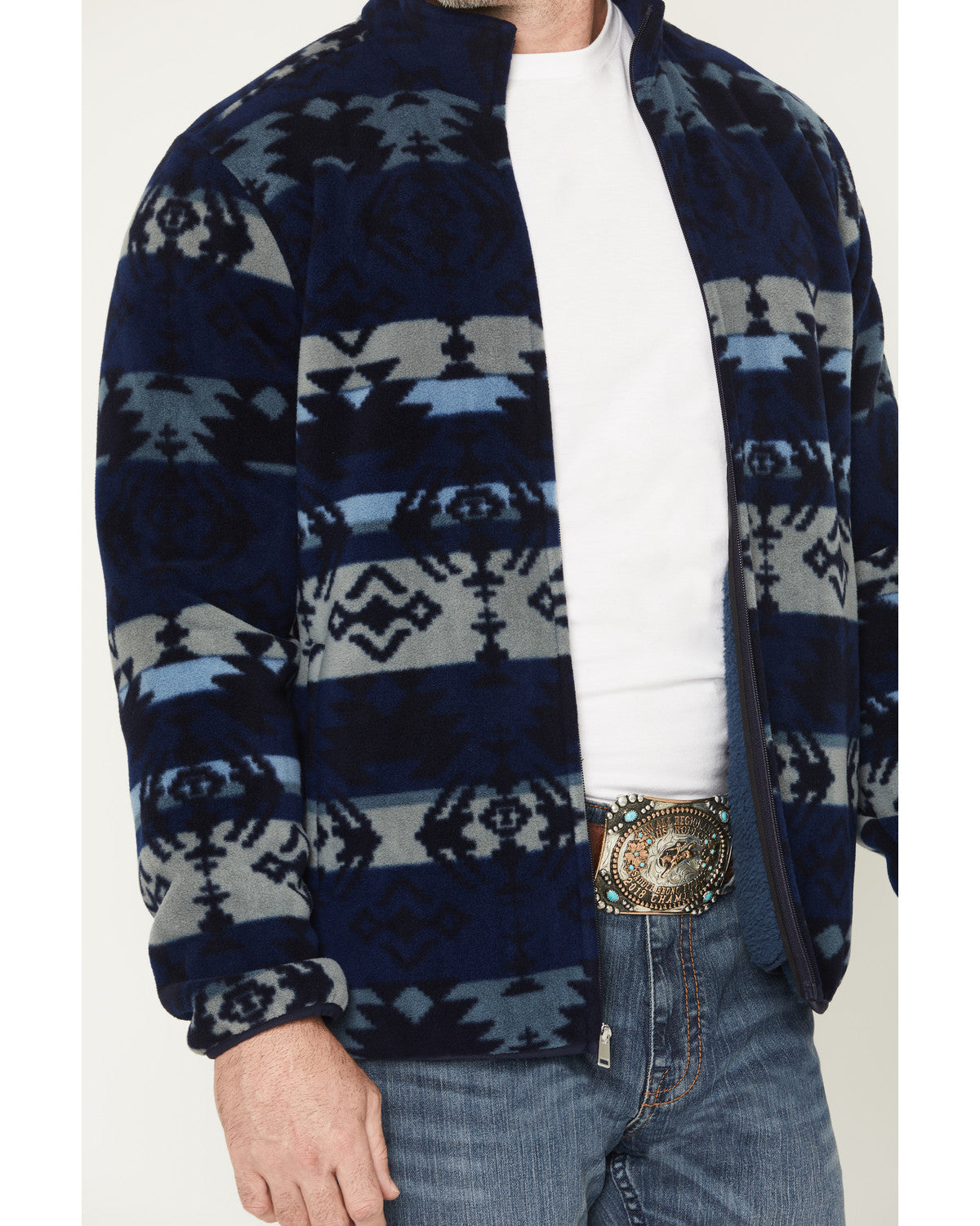 Cody James Men's Barrens Southwestern Print Zip-Up Jacket