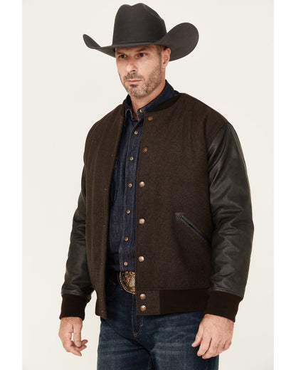 Cody James Men's Brighton Varsity Wool Jacket