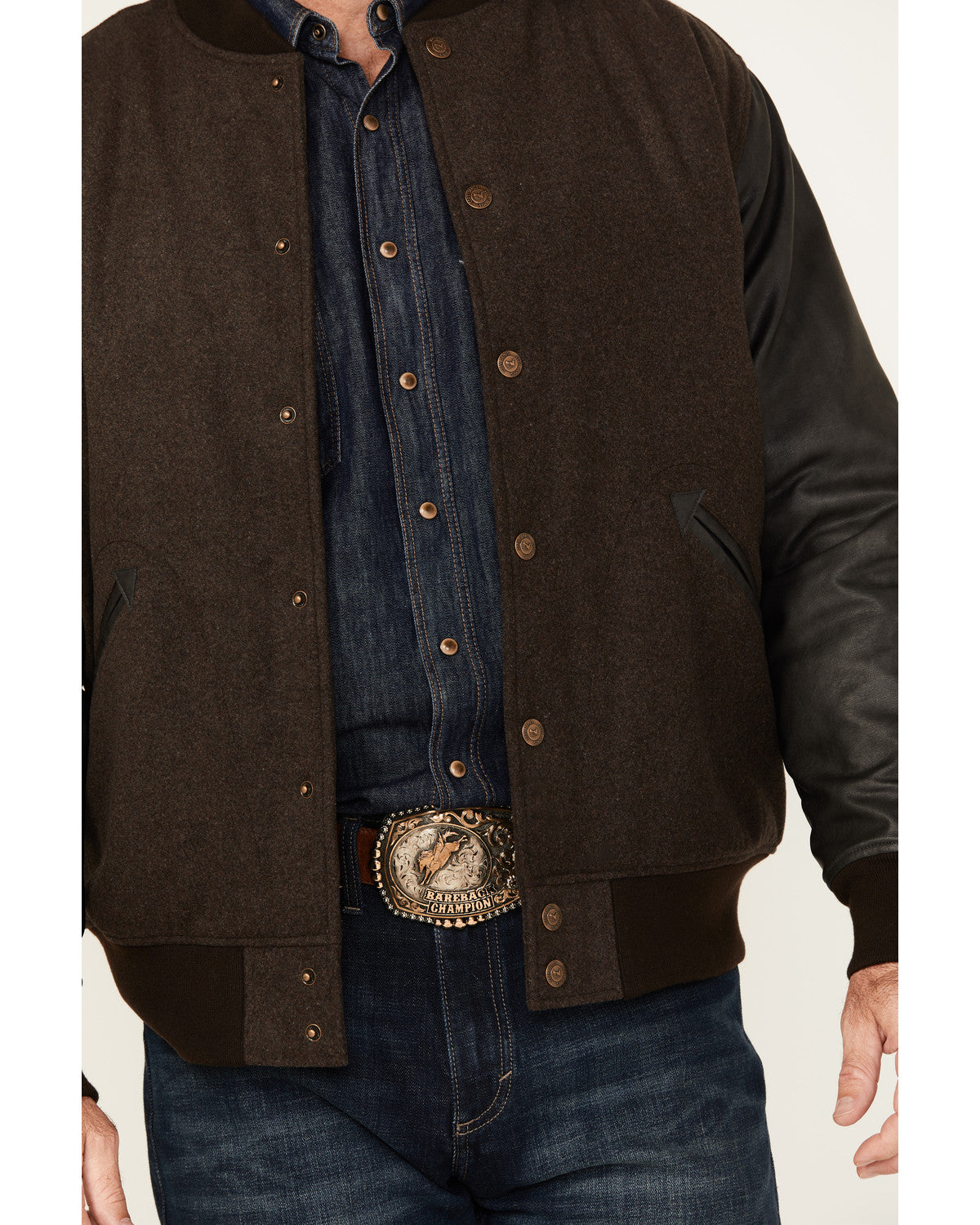 Cody James Men's Brighton Varsity Wool Jacket