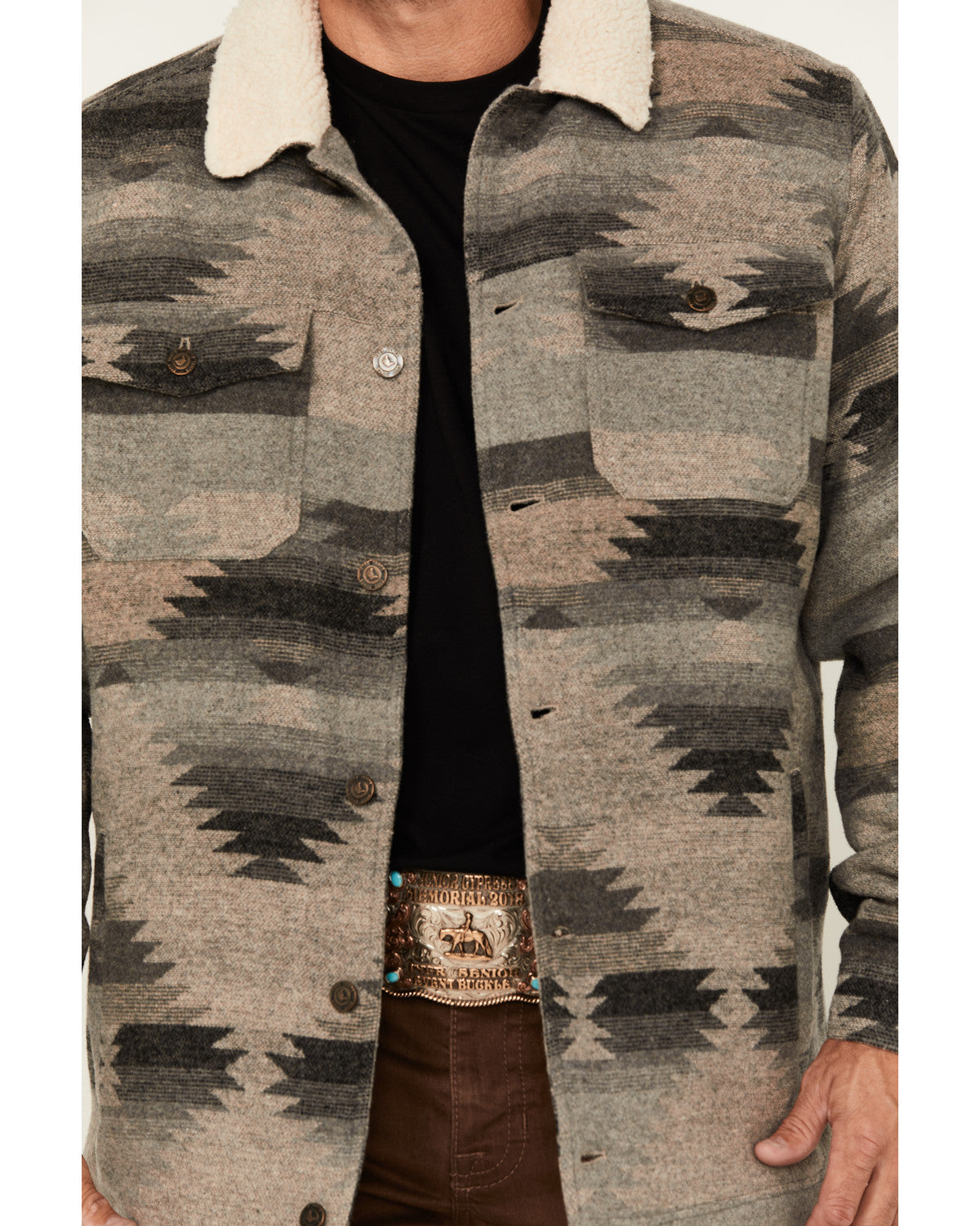 Cody James Men's Whiskey Southwestern Print Jacket