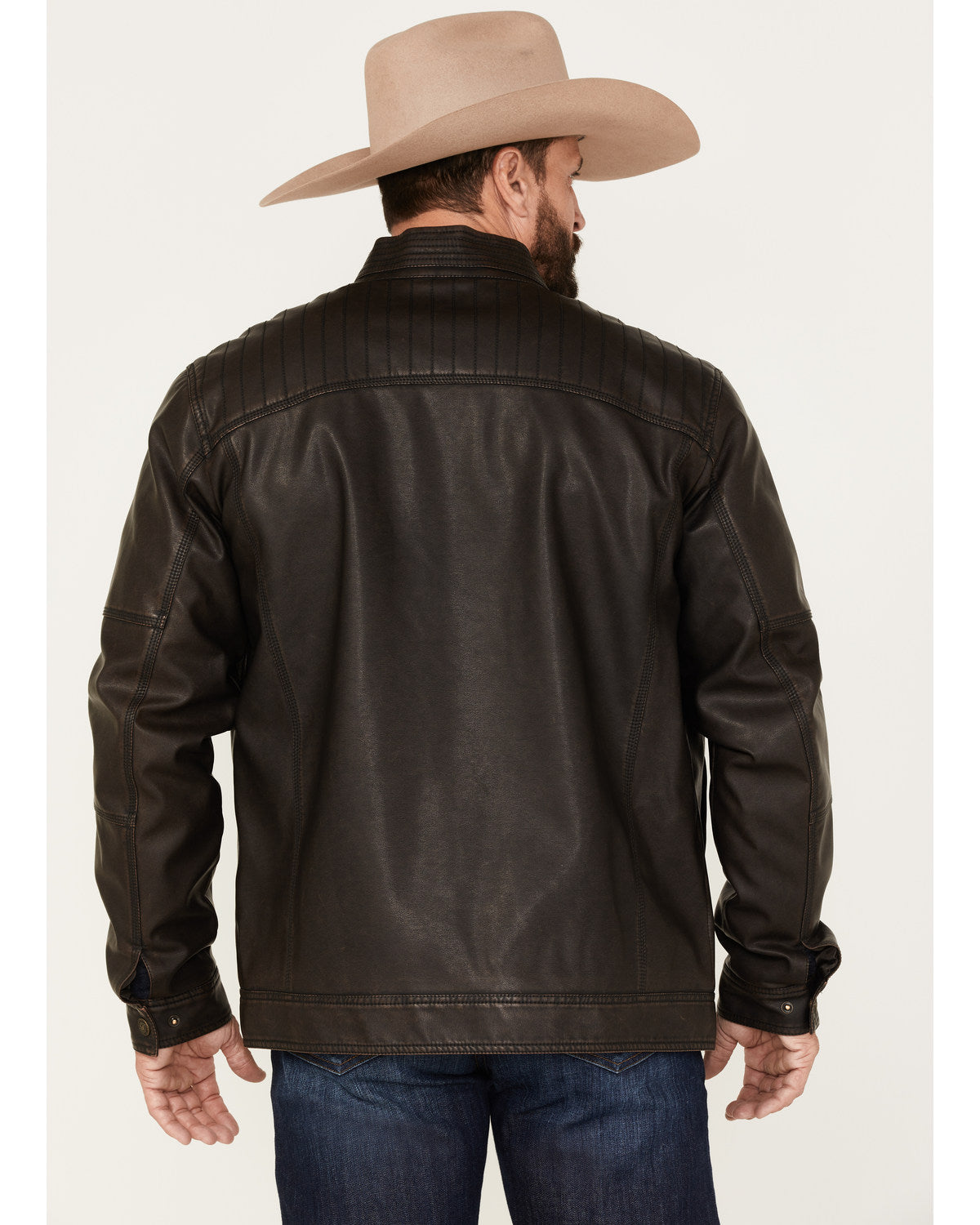 Cody James Men's Houston Distressed Moto Jacket - Big & Tall