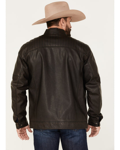 Cody James Men's Houston Distressed Moto Jacket - Big & Tall