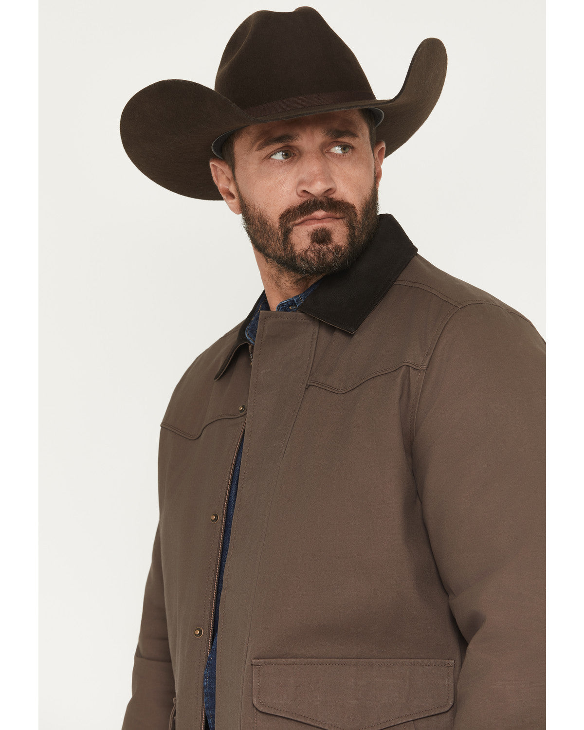 Cody James Men's Weston Canvas Long Rancher Jacket