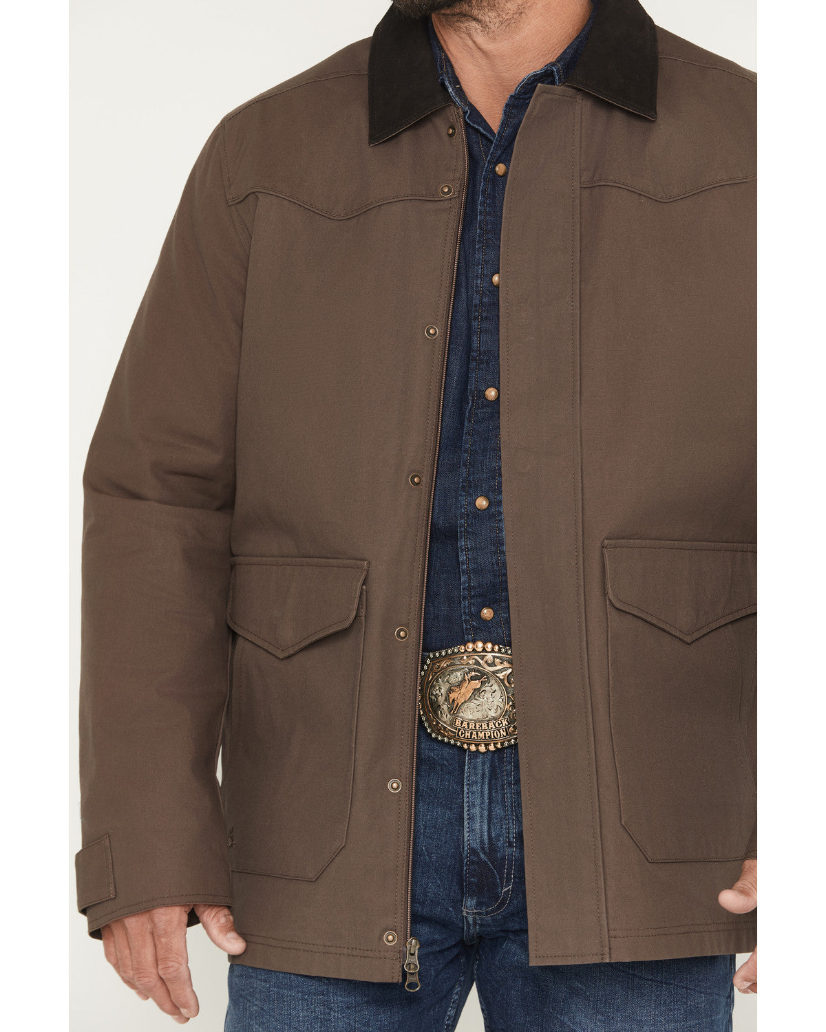 Cody James Men's Weston Canvas Long Rancher Jacket