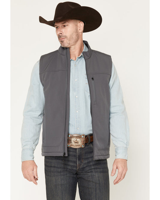 Cody James Men's Estacado Solid Concealed Carry Softshell Vest - Tall