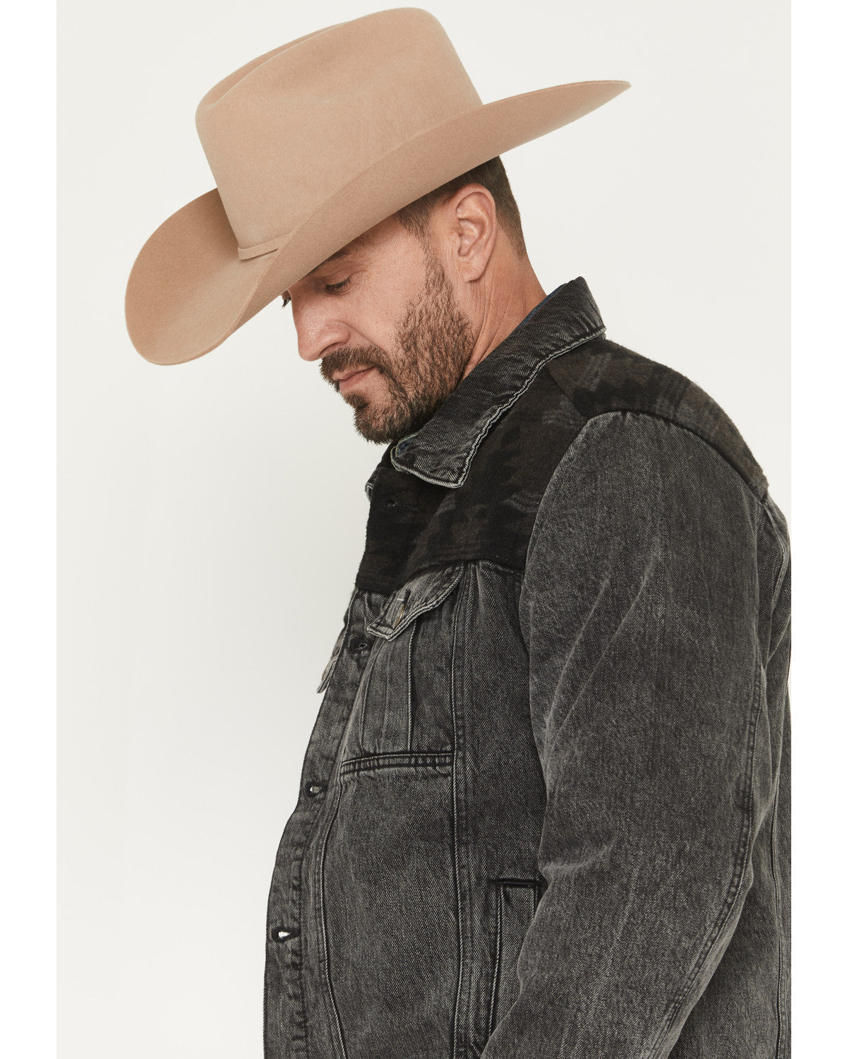 Cody James Men's Blanket Yoke Denim Jacket