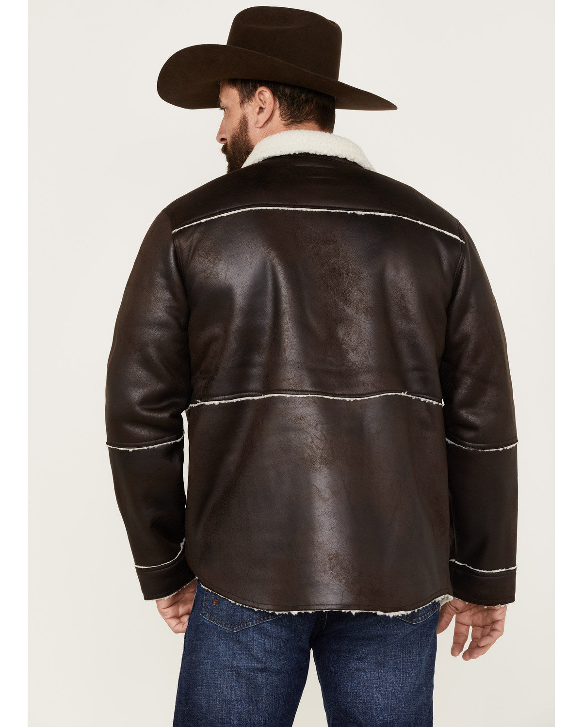 Cody James Men's Carmine Faux Shearling Shacket