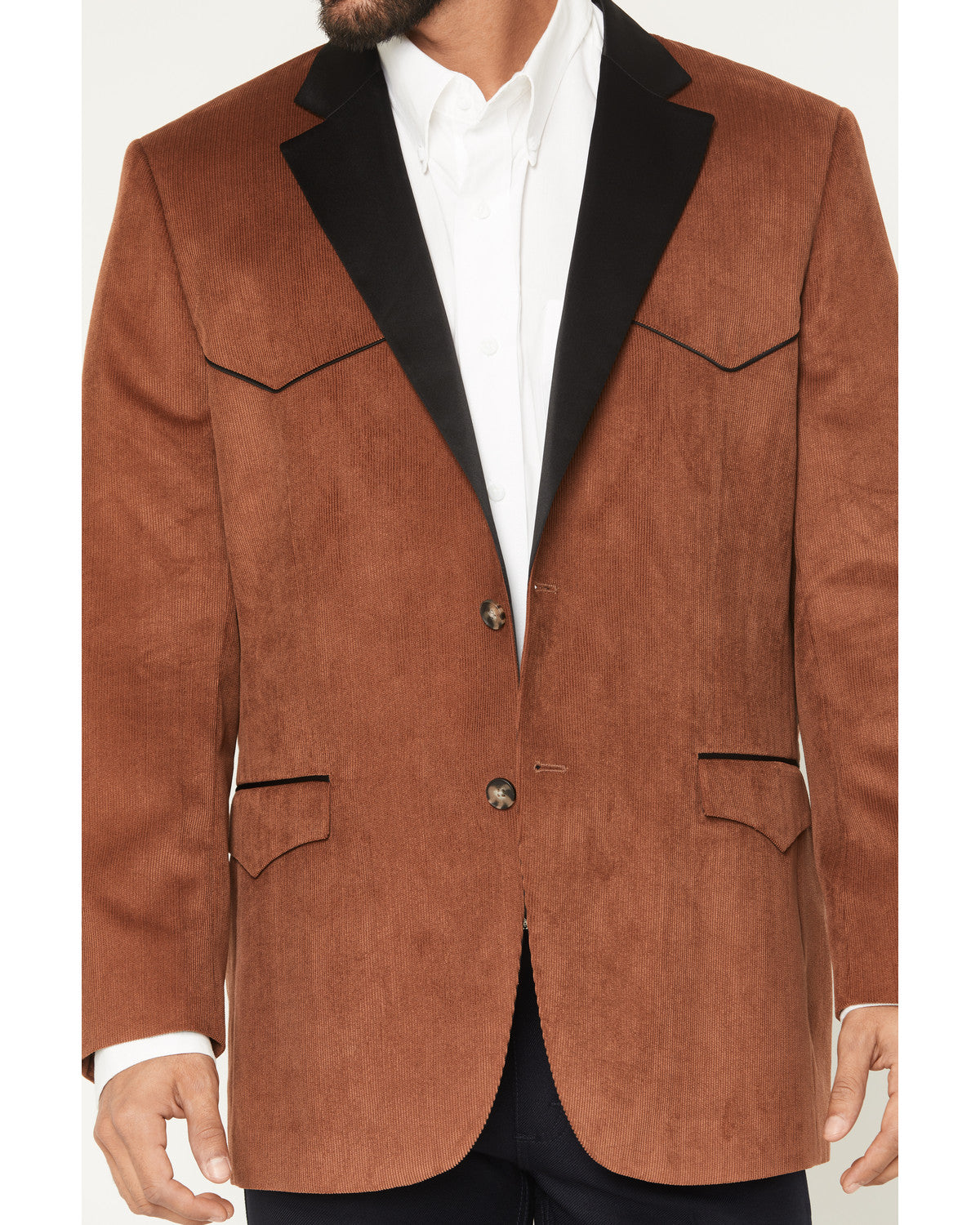 Cody James Black 1978® Men's Solid Corduroy Button-Down Sportcoat
