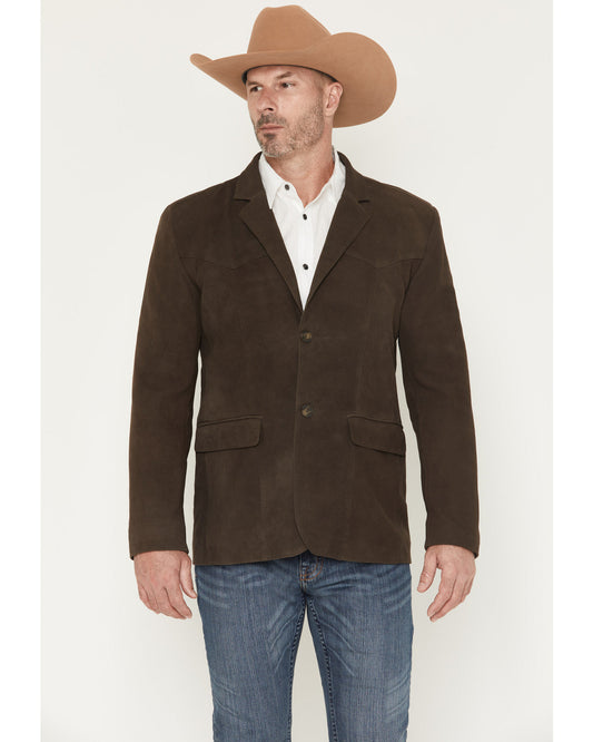 Cody James Men's Genuine Suede Leather Blazer