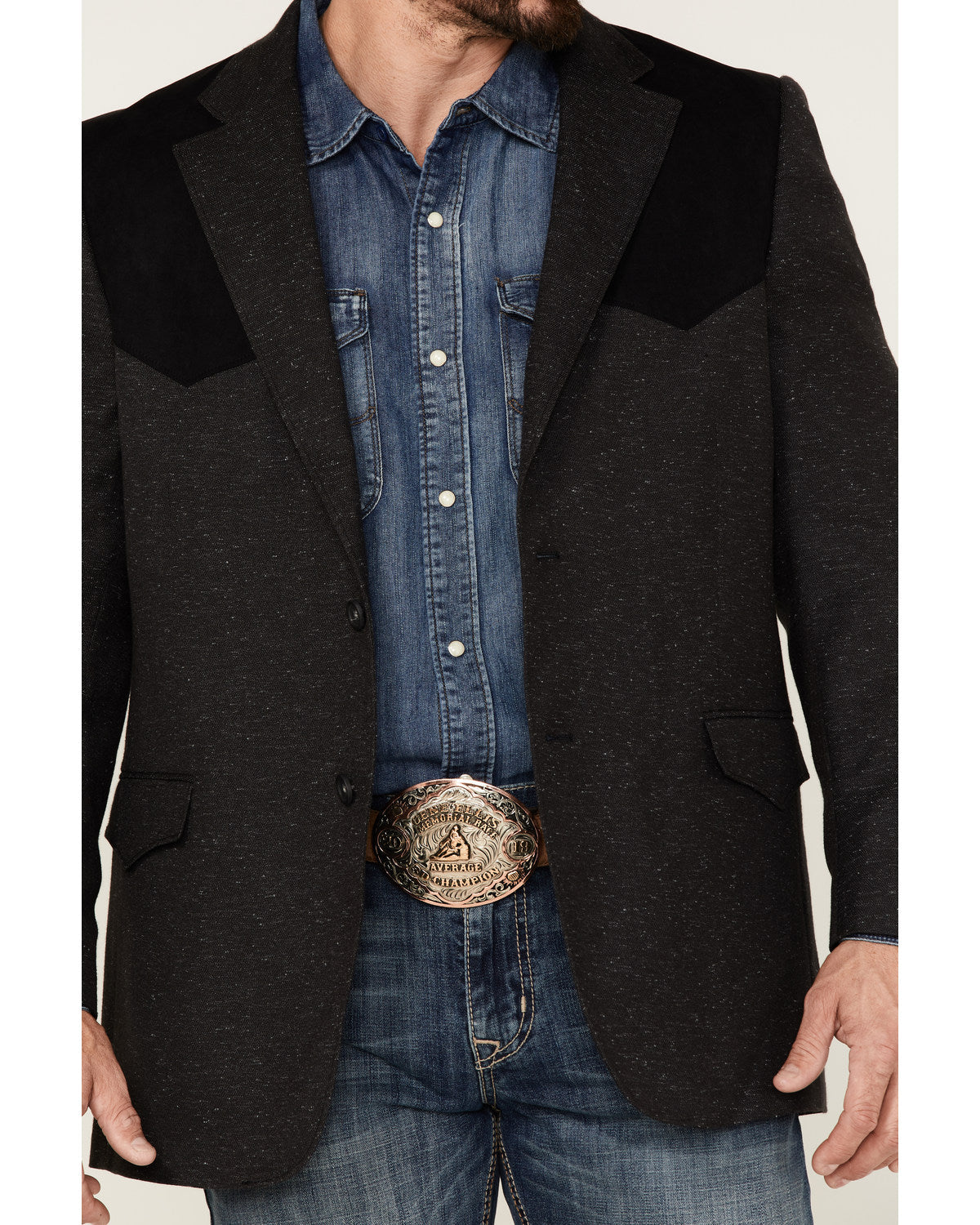 Cody James Men's Waco Contrast Yolk Button Down Western Sportcoat