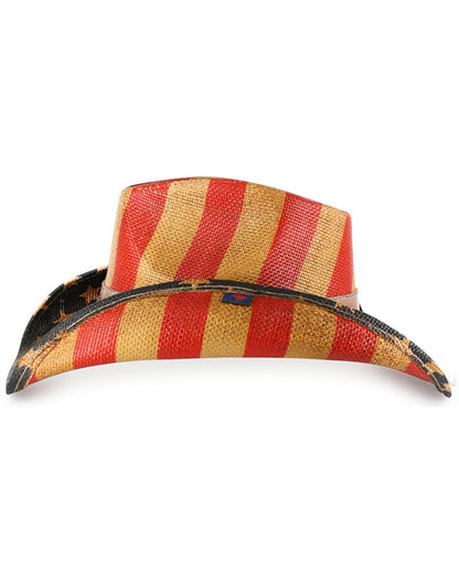 Cody James Justice American Flag Drifter Straw Cowboy Hat