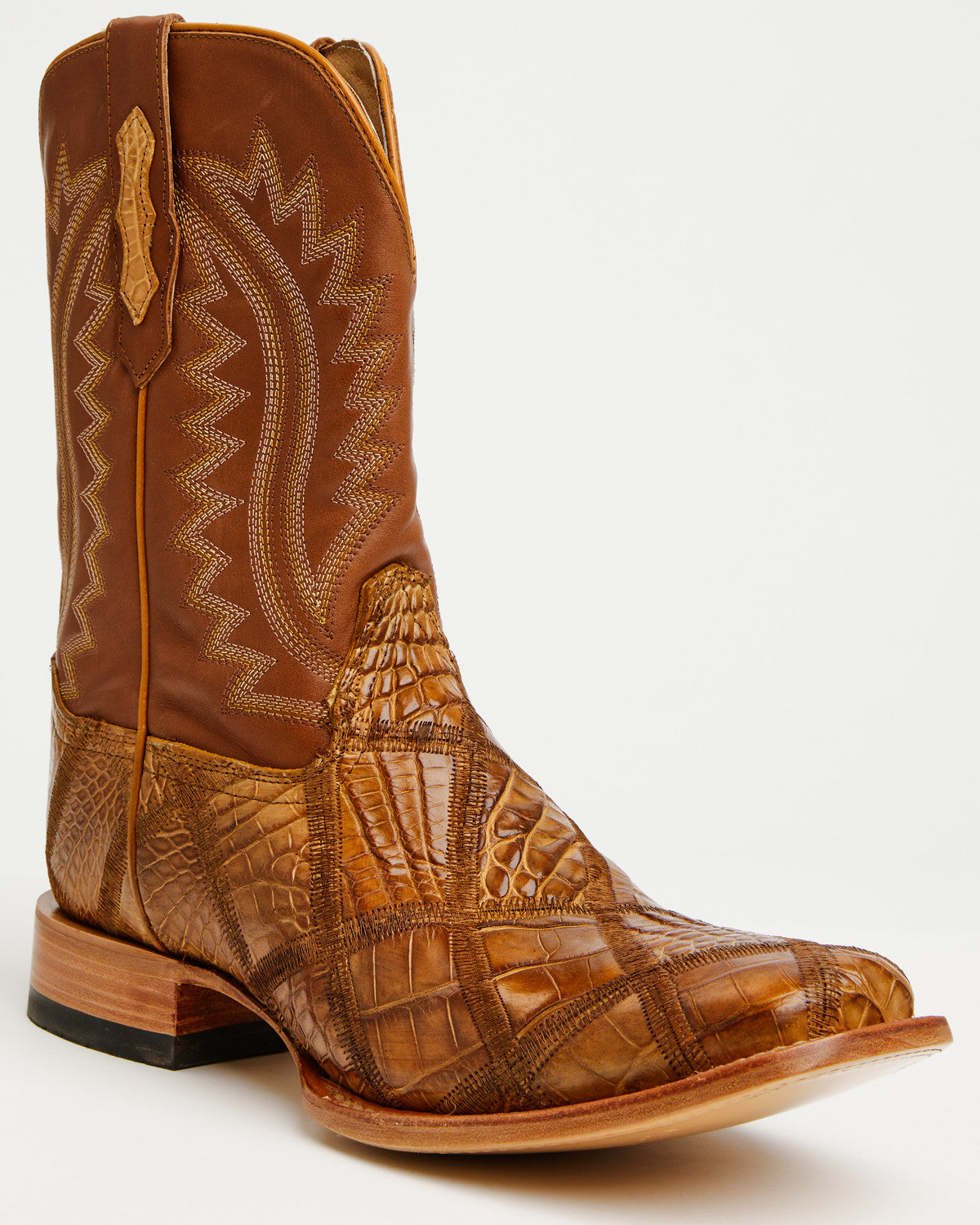 Cody James Men's Exotic American Alligator Western Boots - Broad Squar