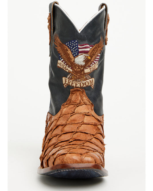 Cody James Men's America 250 Freedom Exotic Pirarucu Western Boots - B