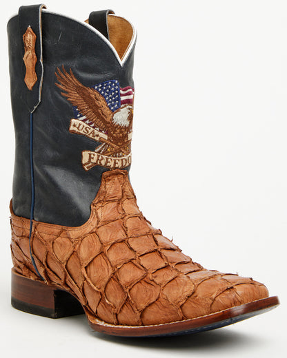 Cody James Men's America 250 Freedom Exotic Pirarucu Western Boots - B