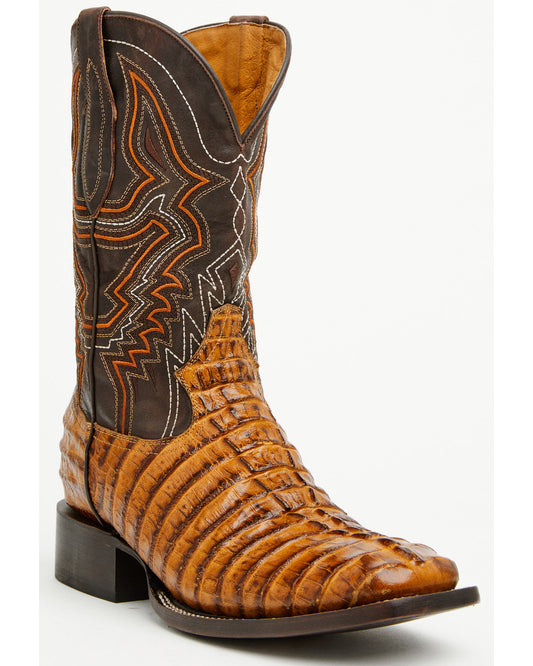 Cody James Men's Badlands Caiman Print Western Boots - Broad Square To