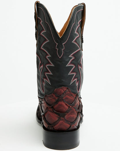 Cody James Men's Exotic Pirarucu Western Boots - Broad Square Toe