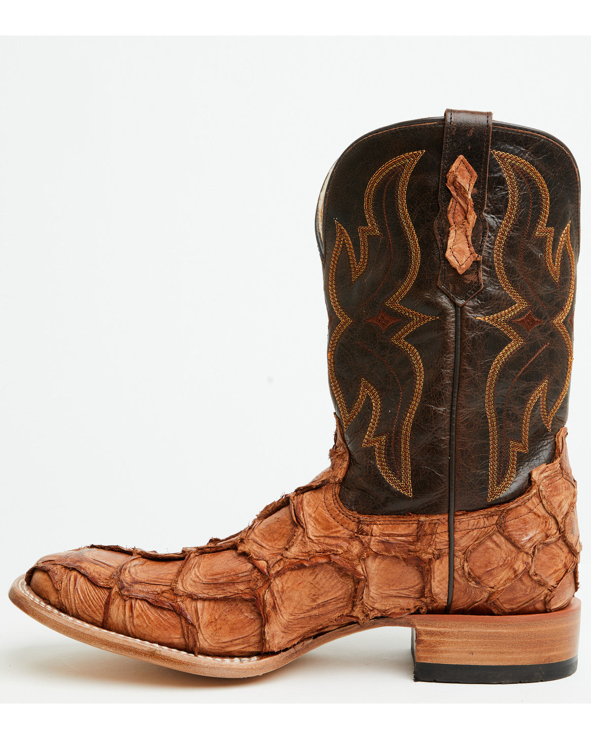 Cody James Men's Exotic Pirarucu Western Boots - Broad Square Toe
