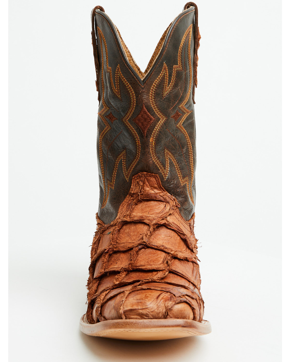 Cody James Men's Exotic Pirarucu Western Boots - Broad Square Toe