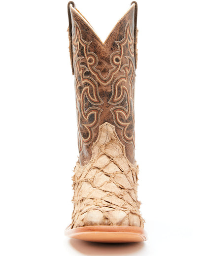 Cody James Men's Exotic Pirarucu Western Boots - Broad Square Toe