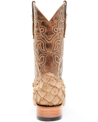 Cody James Men's Exotic Pirarucu Western Boots - Broad Square Toe