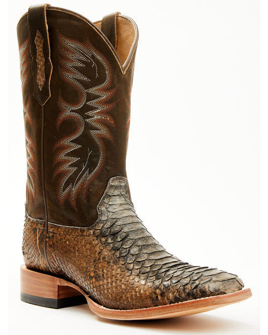 Cody James Men's Python Exotic Western Boots - Broad Square Toe