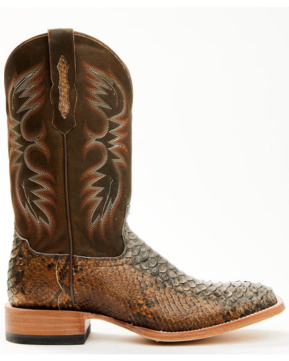 Cody James Men's Python Exotic Western Boots - Broad Square Toe