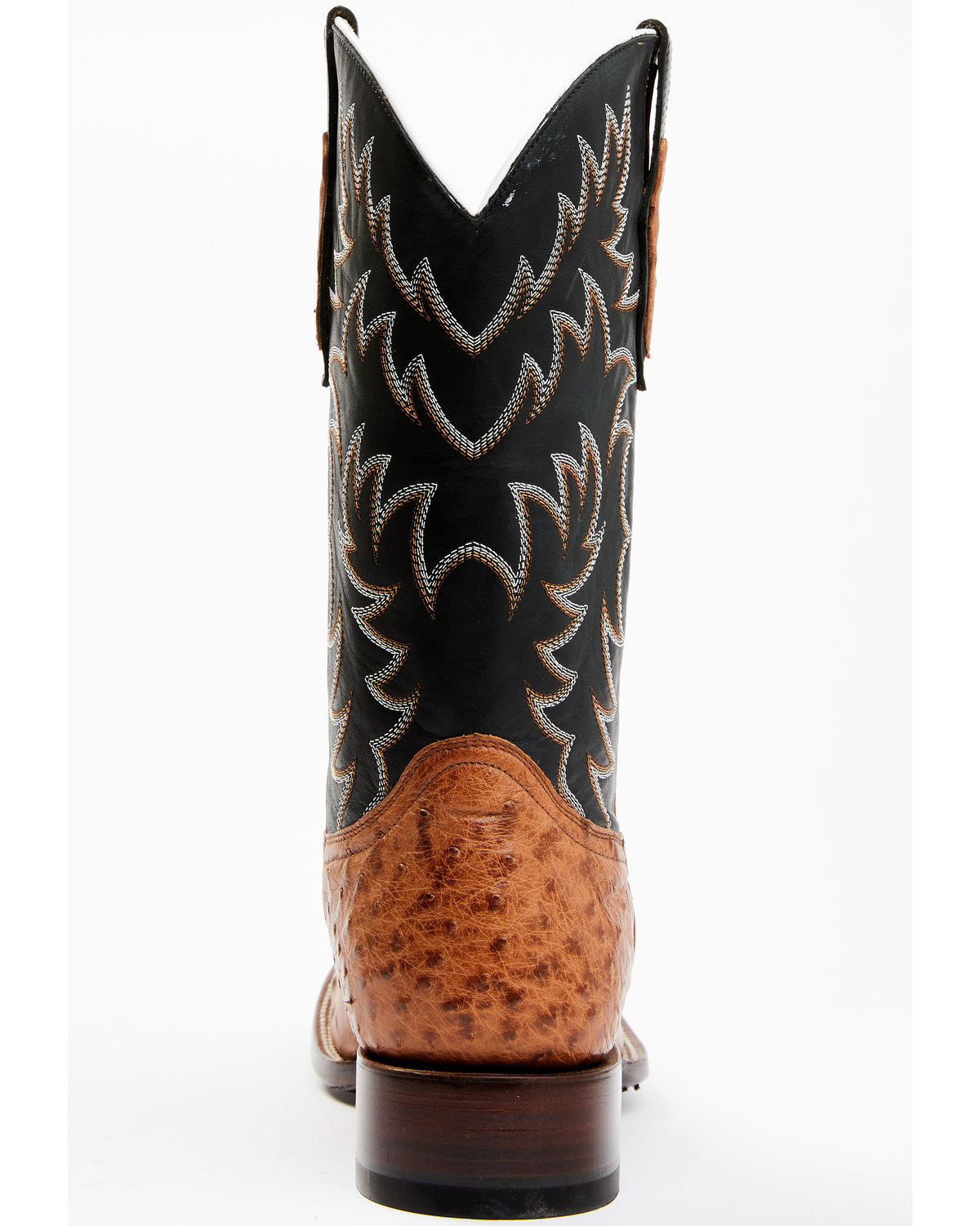 Cody James Men's Full Quill Cognac Ostrich Exotic Western Boots - Broa