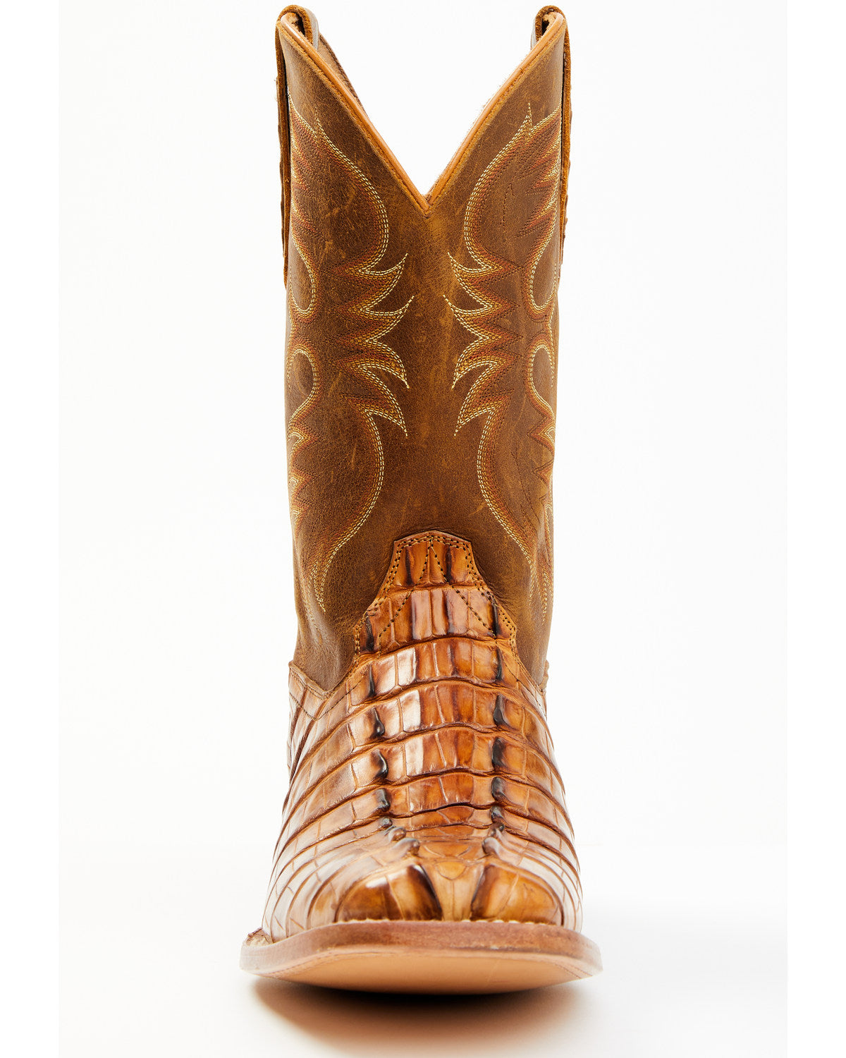 Cody James Men's Caiman Cognac 12" Exotic Western Boots - Broad Square