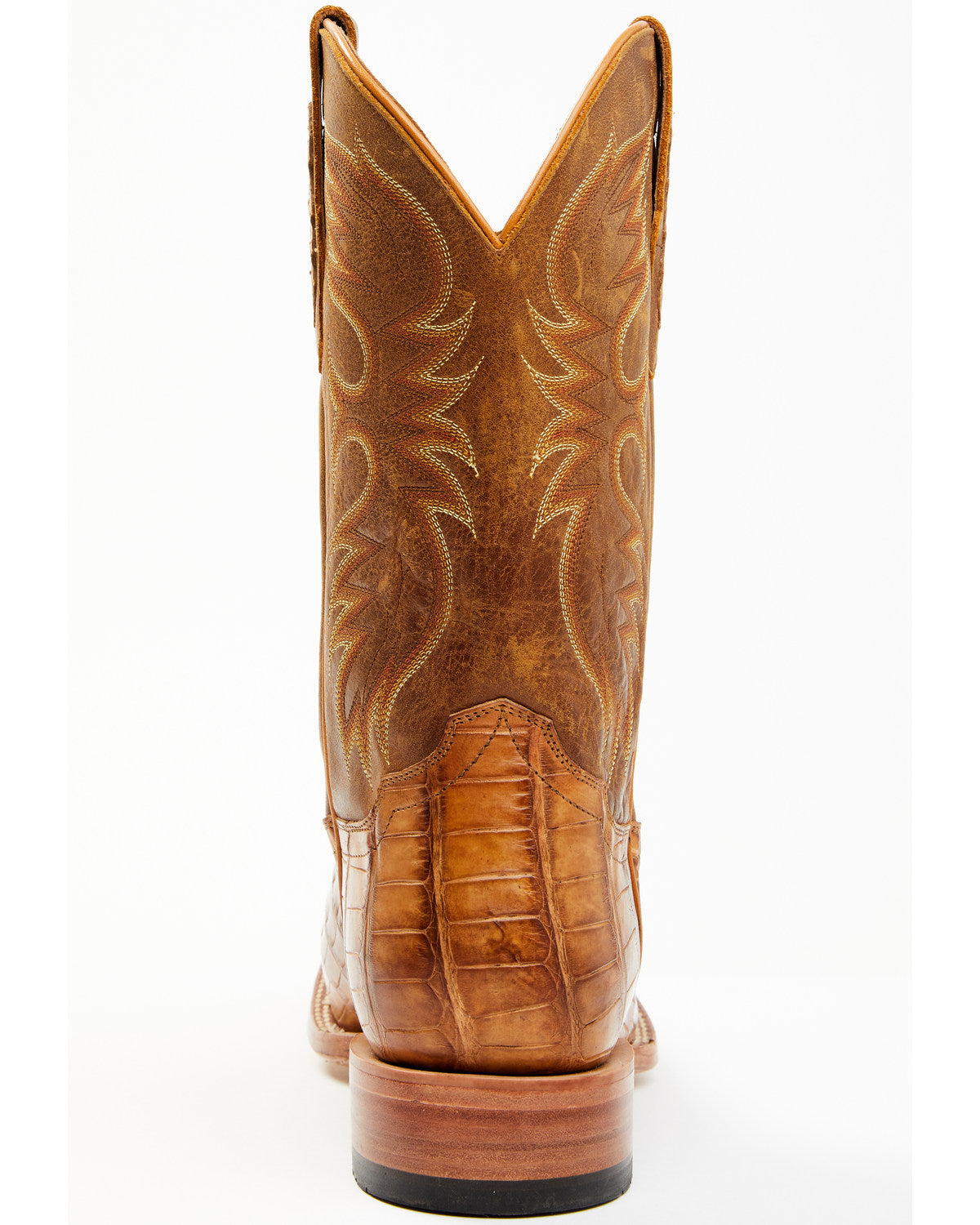 Cody James Men's Caiman Cognac 12" Exotic Western Boots - Broad Square