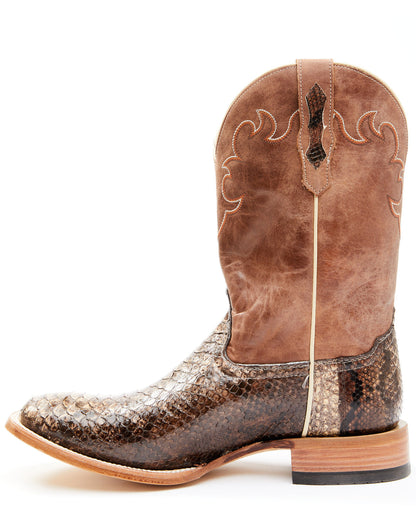Cody James Men's Exotic Python Western Boots - Broad Square Toe