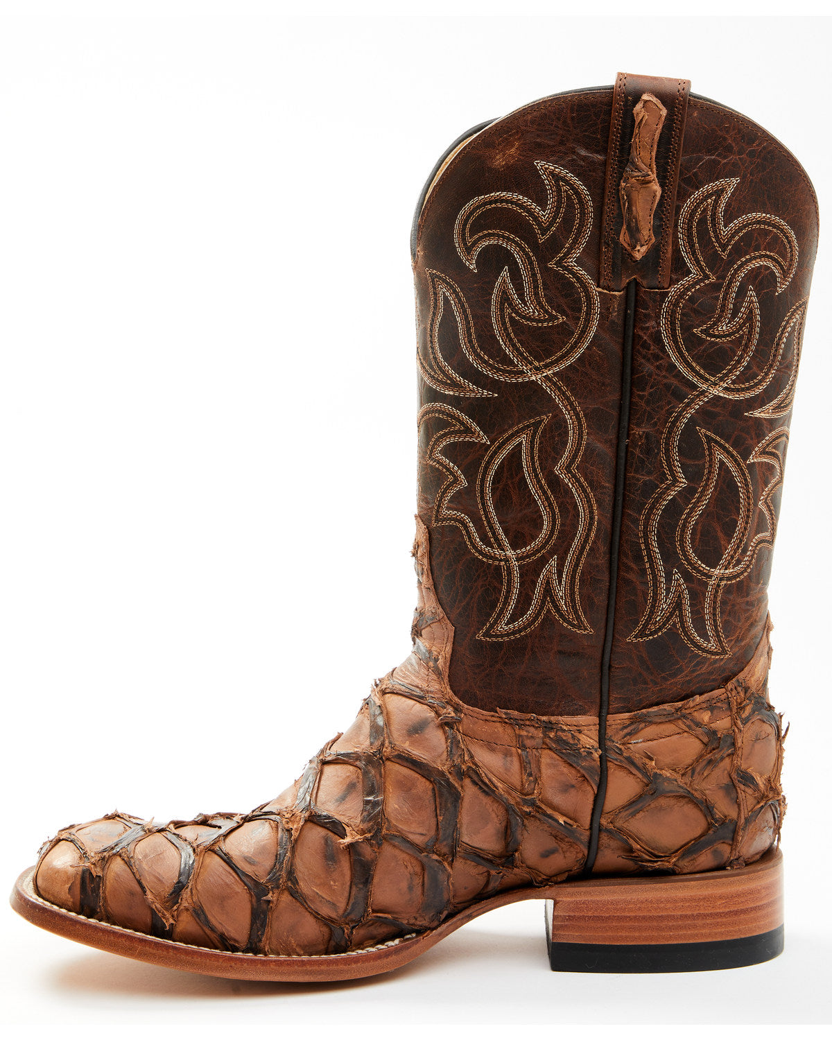 Cody James Men's Pirarucu Exotic Boots - Broad Square Toe