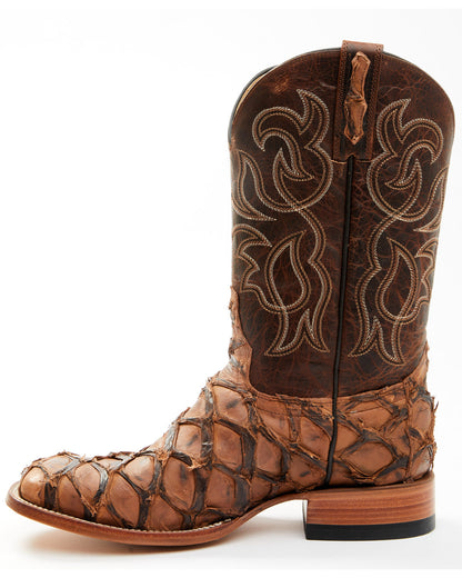 Cody James Men's Pirarucu Exotic Boots - Broad Square Toe